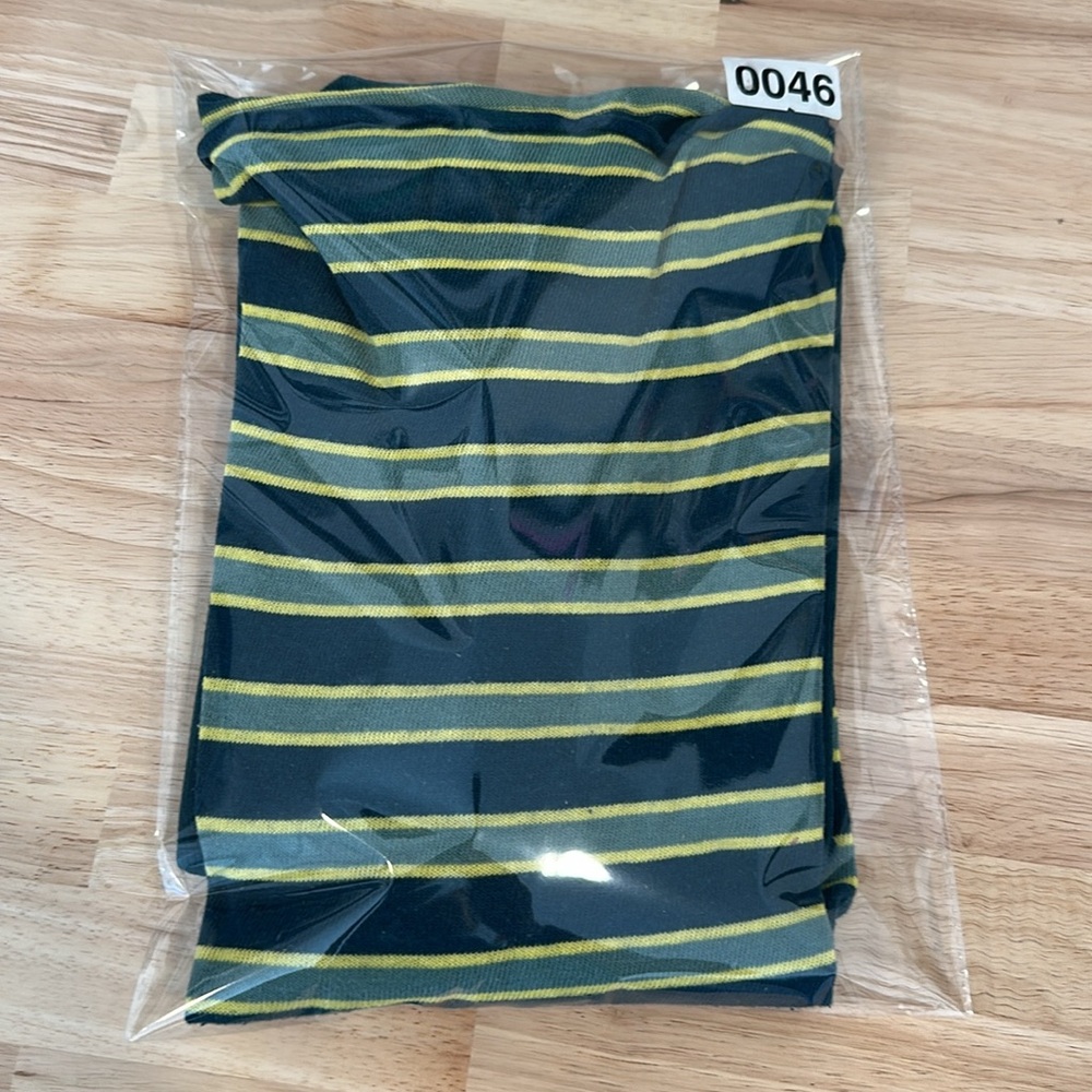 Free People Striped Green and Yellow Women's Sweater Dress - Picture 9 of 9